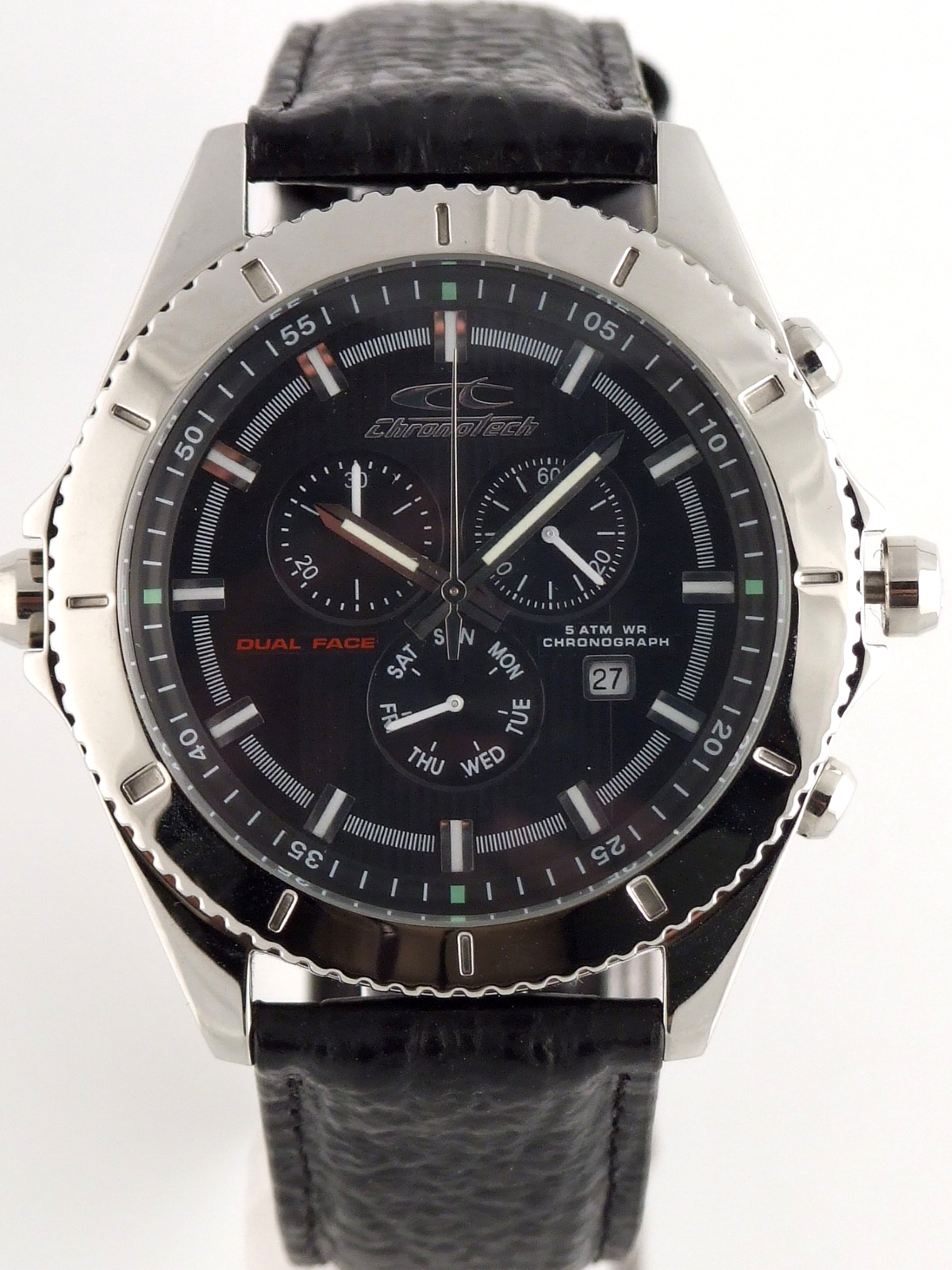 CHRONOTECH DUAL FACE MEN'S WATCH | eBay