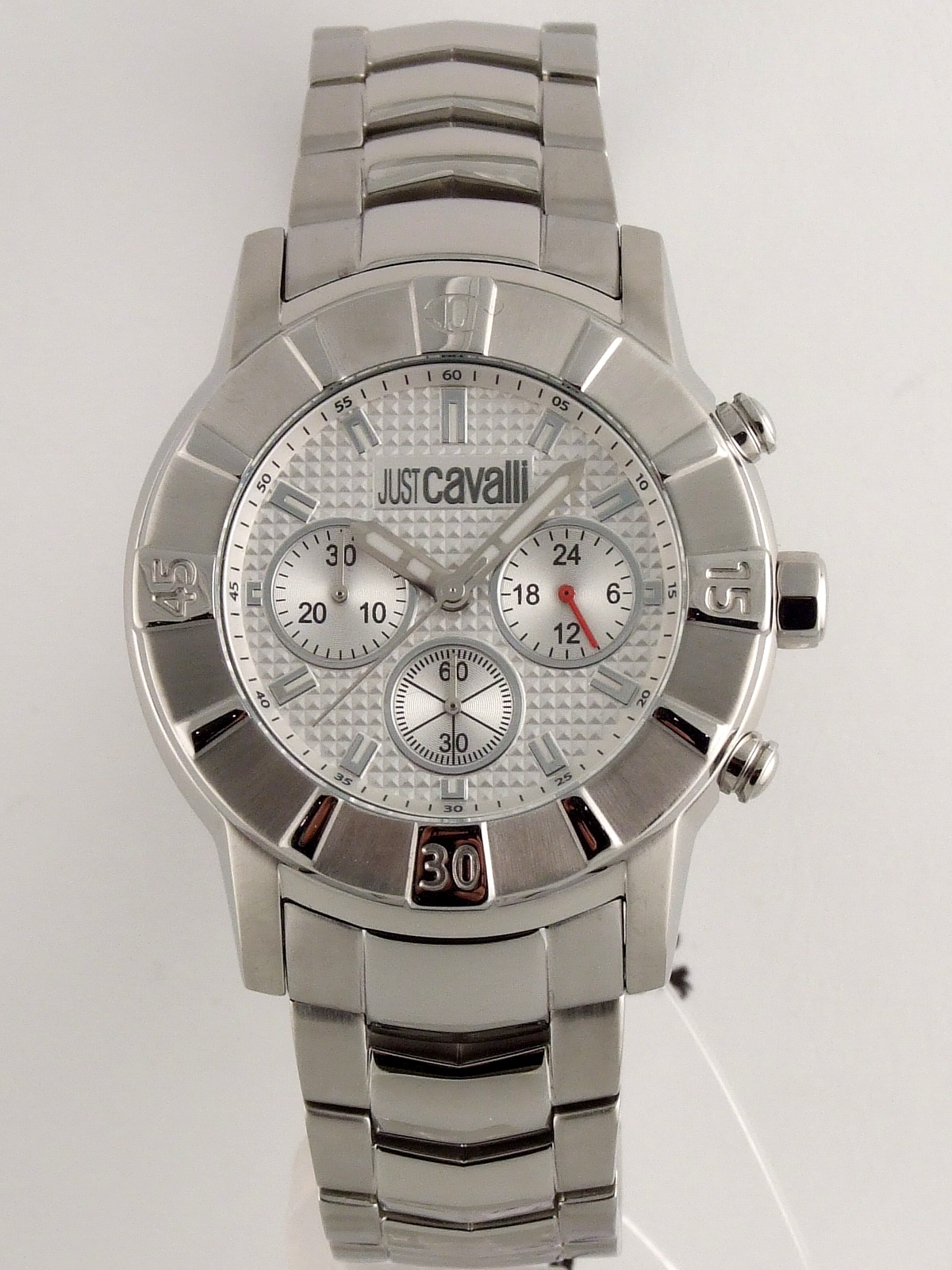 JUST ROBERTO CAVALLI CRYSTAL GENT CHRONO MENS WATCH  