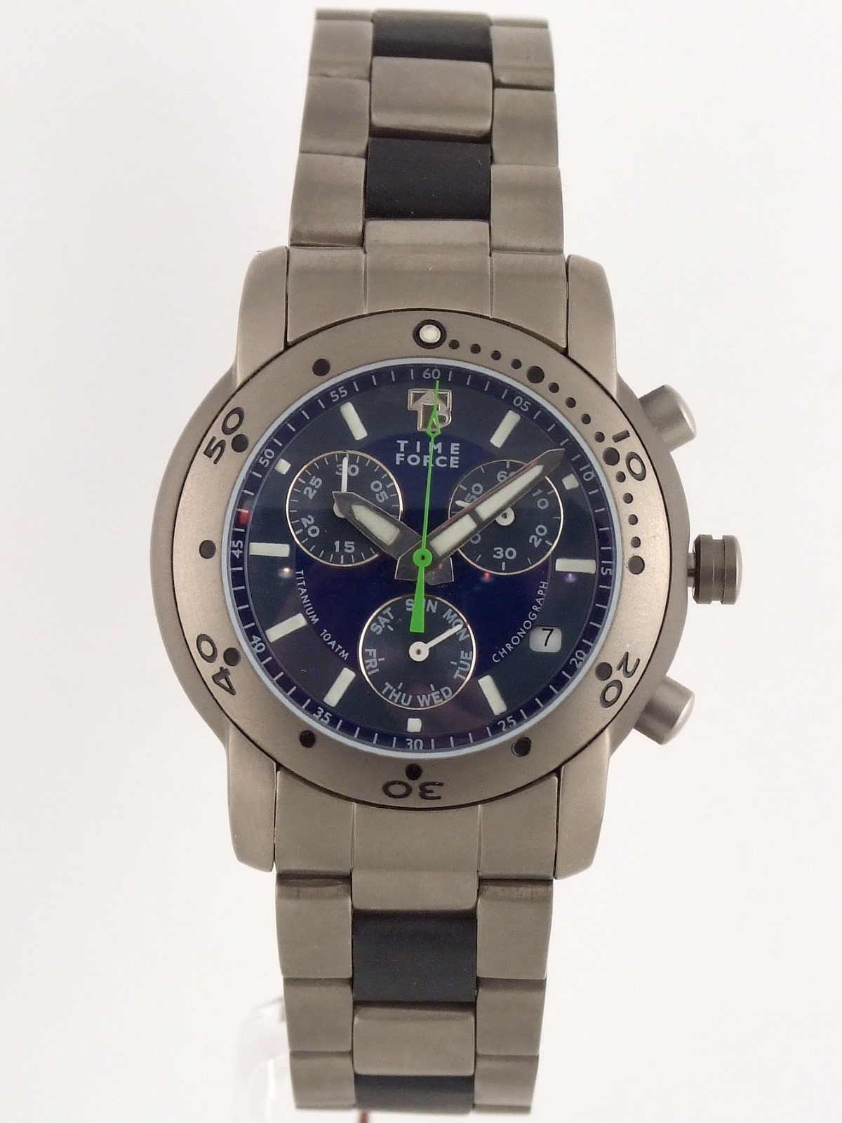 TIME FORCE CHRONO IN TITANIUM BY CHRONOTECH MENS WATCH  